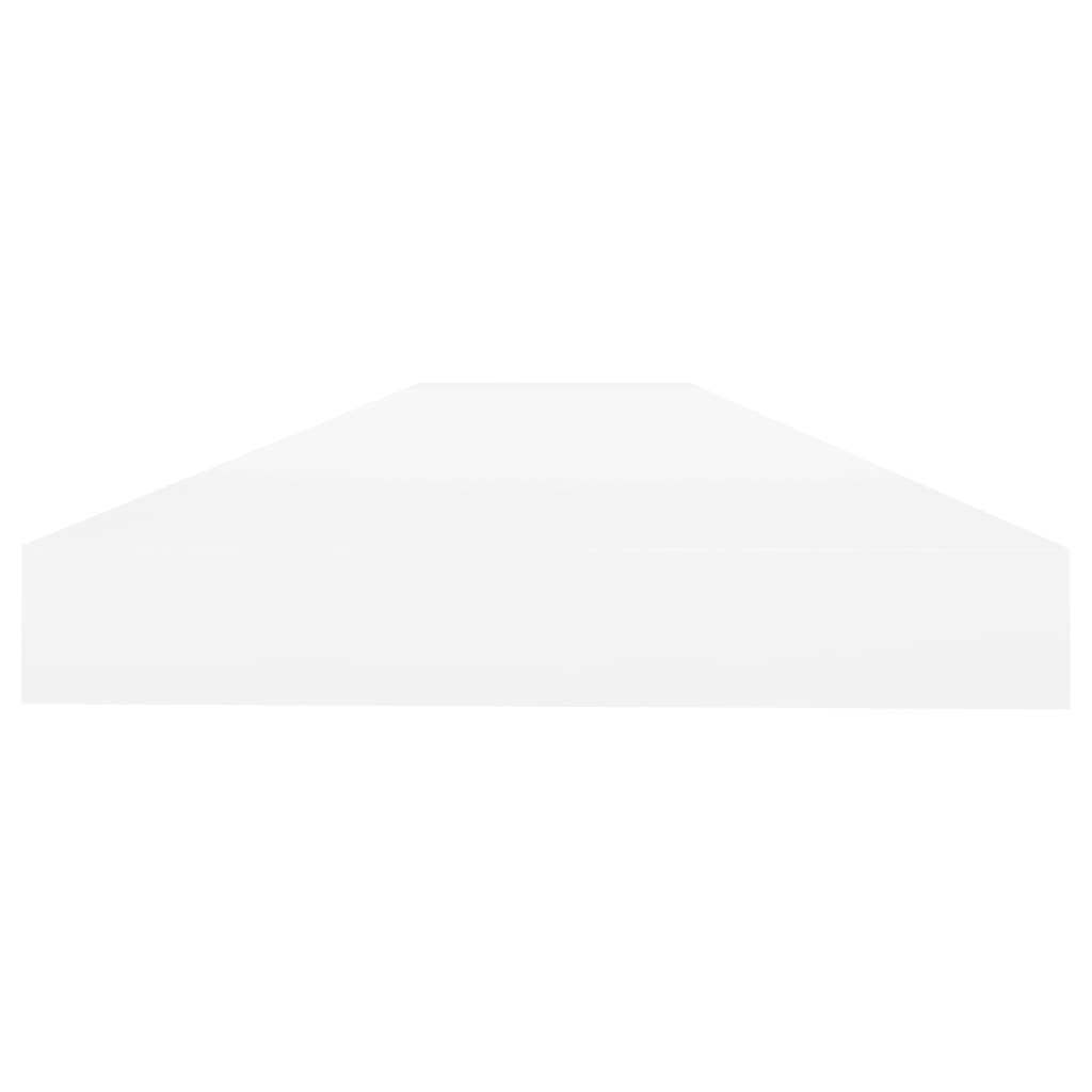 Flytende vegghylle eik og hvit 90x23,5x3,8 cm MDF