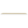 Flytende vegghyller 2 stk eik og hvit 120x23,5x3,8 cm MDF
