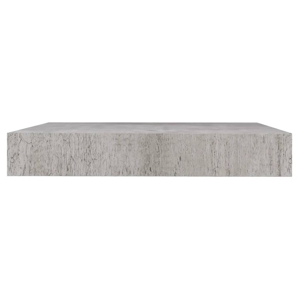 Flytende vegghylle betonggrå 23x23,5x3,8 cm MDF