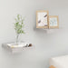 Flytende vegghyller 2 stk betonggrå 23x23,5x3,8 cm MDF