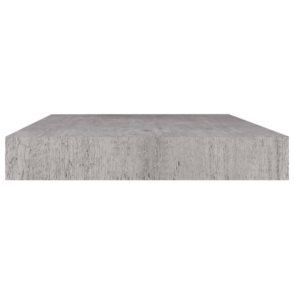 Flytende vegghylle betonggrå 50x23,5x3,8 cm MDF