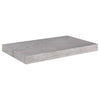 Flytende vegghyller 4 stk betonggrå 50x23x3,8 cm MDF