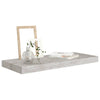 Flytende vegghylle betonggrå 60x23,5x3,8 cm MDF