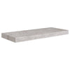 Flytende vegghyller 2 stk betonggrå 60x23,5x3,8 cm MDF