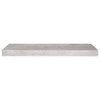 Flytende vegghyller 4 stk betonggrå 60x23,5x3,8 cm MDF