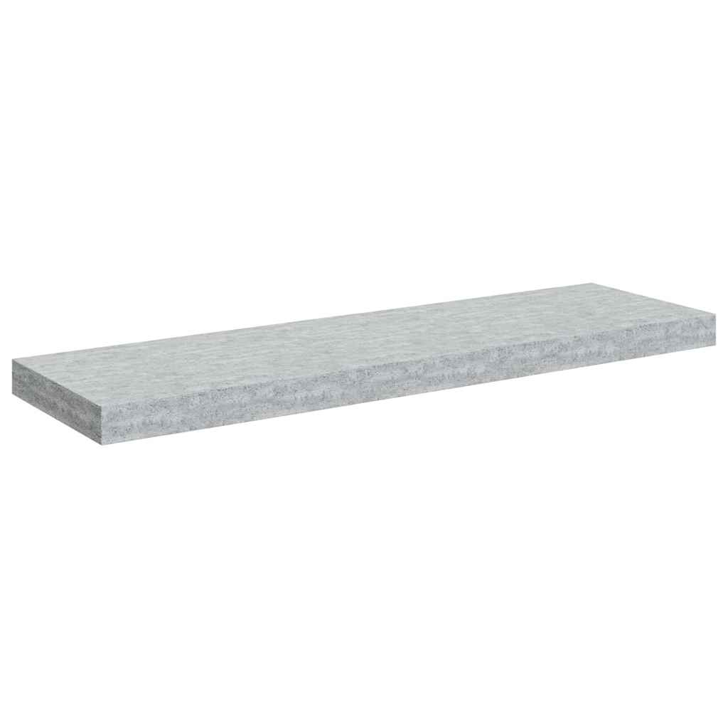 Flytende vegghylle betonggrå 80x23,5x3,8 cm MDF vidaXL