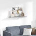 Flytende vegghylle betonggrå 80x23,5x3,8 cm MDF vidaXL