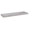 Flytende vegghyller 2 stk betonggrå 80x23,5x3,8 cm MDF