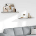 Flytende vegghyller 2 stk betonggrå 90x23,5x3,8 cm MDF
