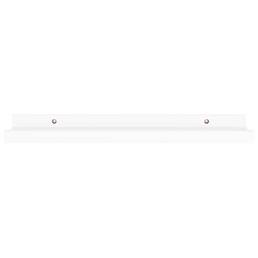 Vegghyller 4 stk hvit 40x9x3 cm