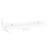 Vegghyller 4 stk hvit 40x9x3 cm