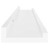 Vegghyller 4 stk hvit 60x9x3 cm