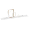 Vegghyller 4 stk hvit 80x9x3 cm