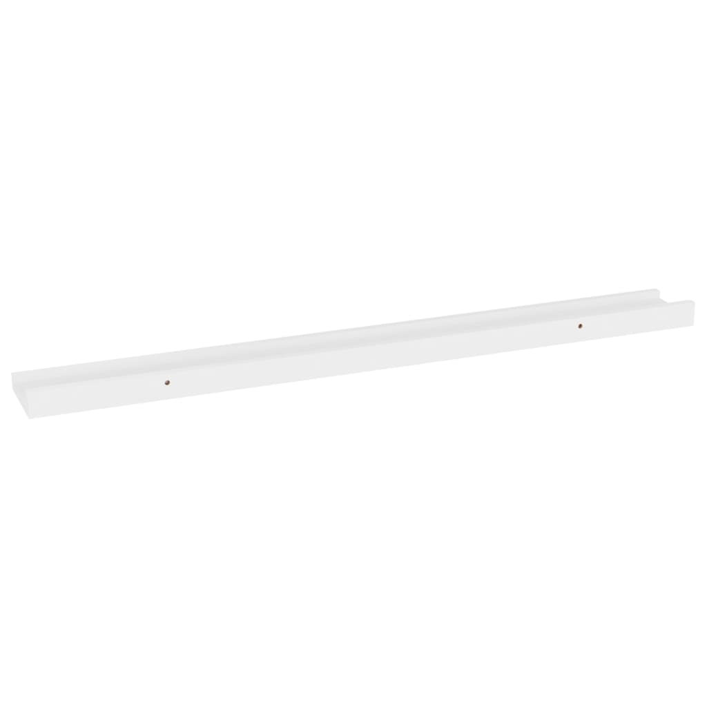 Vegghyller 4 stk hvit 80x9x3 cm