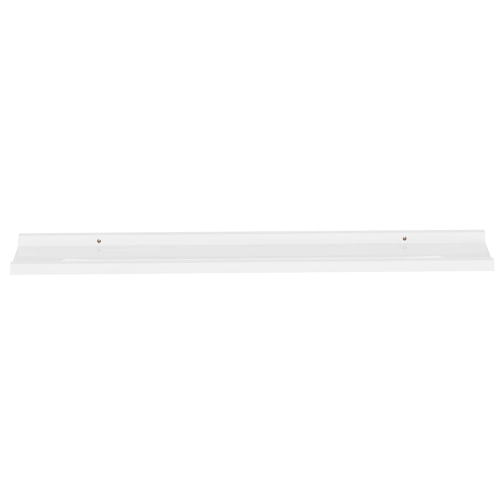 Vegghyller 4 stk hvit 100x9x3 cm
