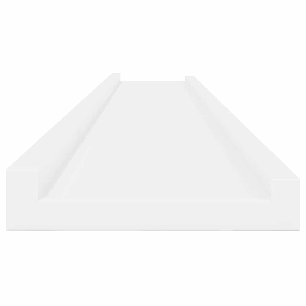 Vegghyller 4 stk hvit 115x9x3 cm