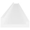 Vegghyller 4 stk hvit 115x9x3 cm