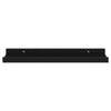 Vegghyller 4 stk svart 40x9x3 cm