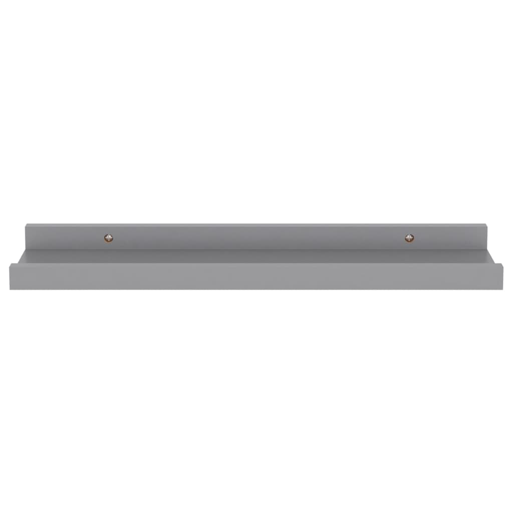 Vegghyller 4 stk grå 40x9x3 cm