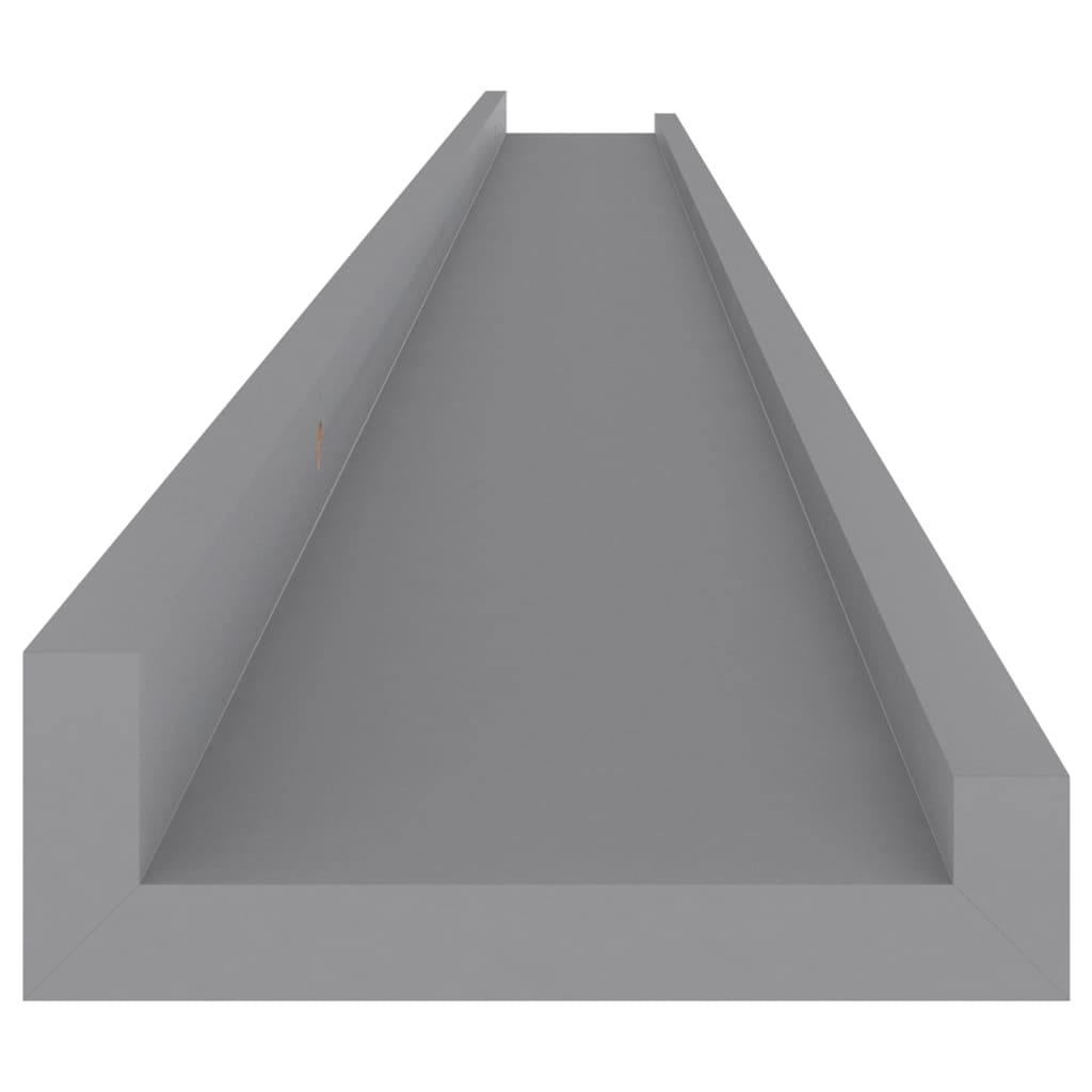 Vegghyller 4 stk grå 115x9x3 cm