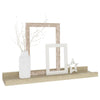 Vegghyller 2 stk Sonoma eik 40x9x3 cm