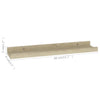 Vegghyller 2 stk Sonoma eik 40x9x3 cm