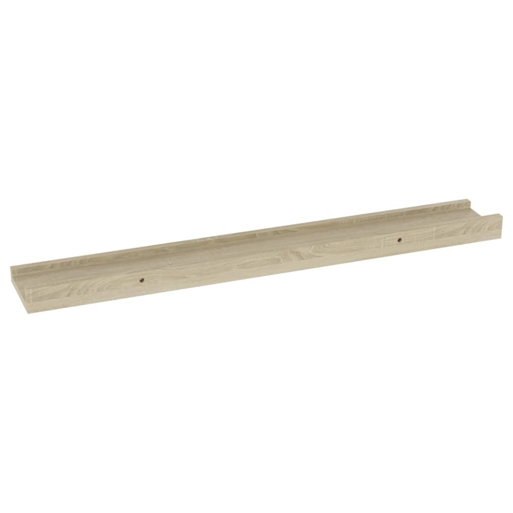 Vegghyller 2 stk Sonoma eik 60x9x3 cm