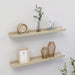 Vegghyller 2 stk Sonoma eik 60x9x3 cm