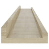 Vegghyller 2 stk Sonoma eik 80x9x3 cm