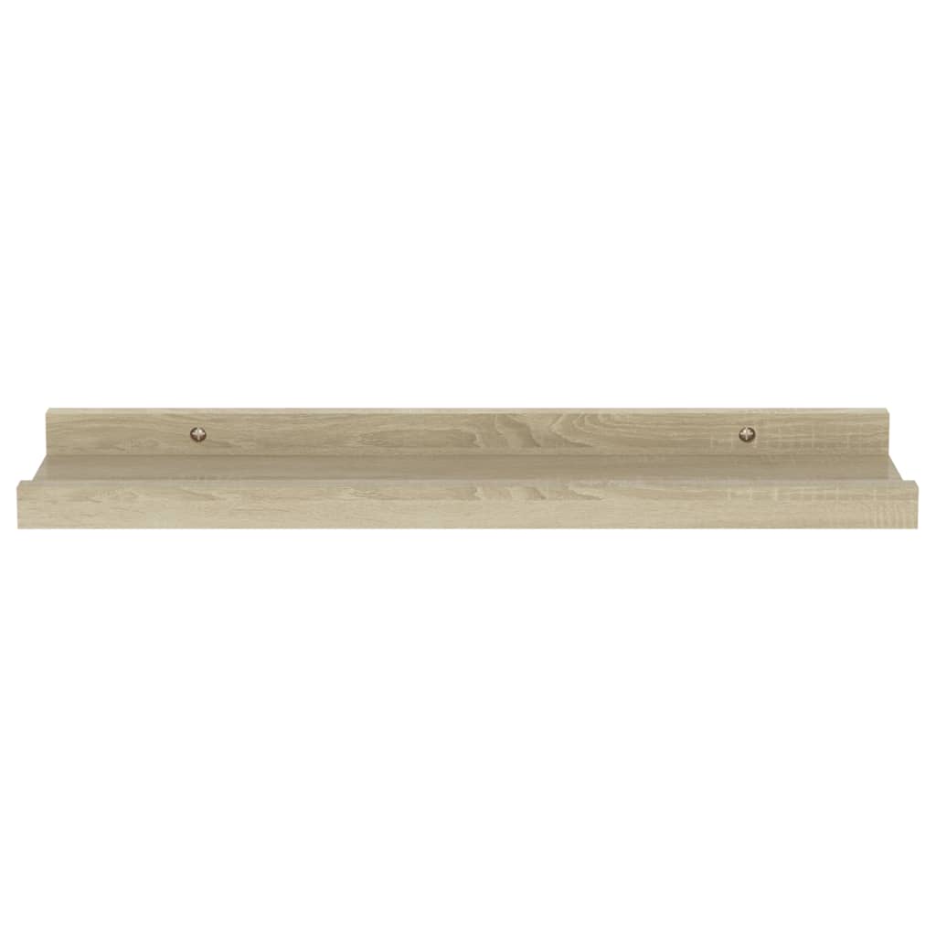 Vegghyller 4 stk sonoma eik 40x9x3 cm