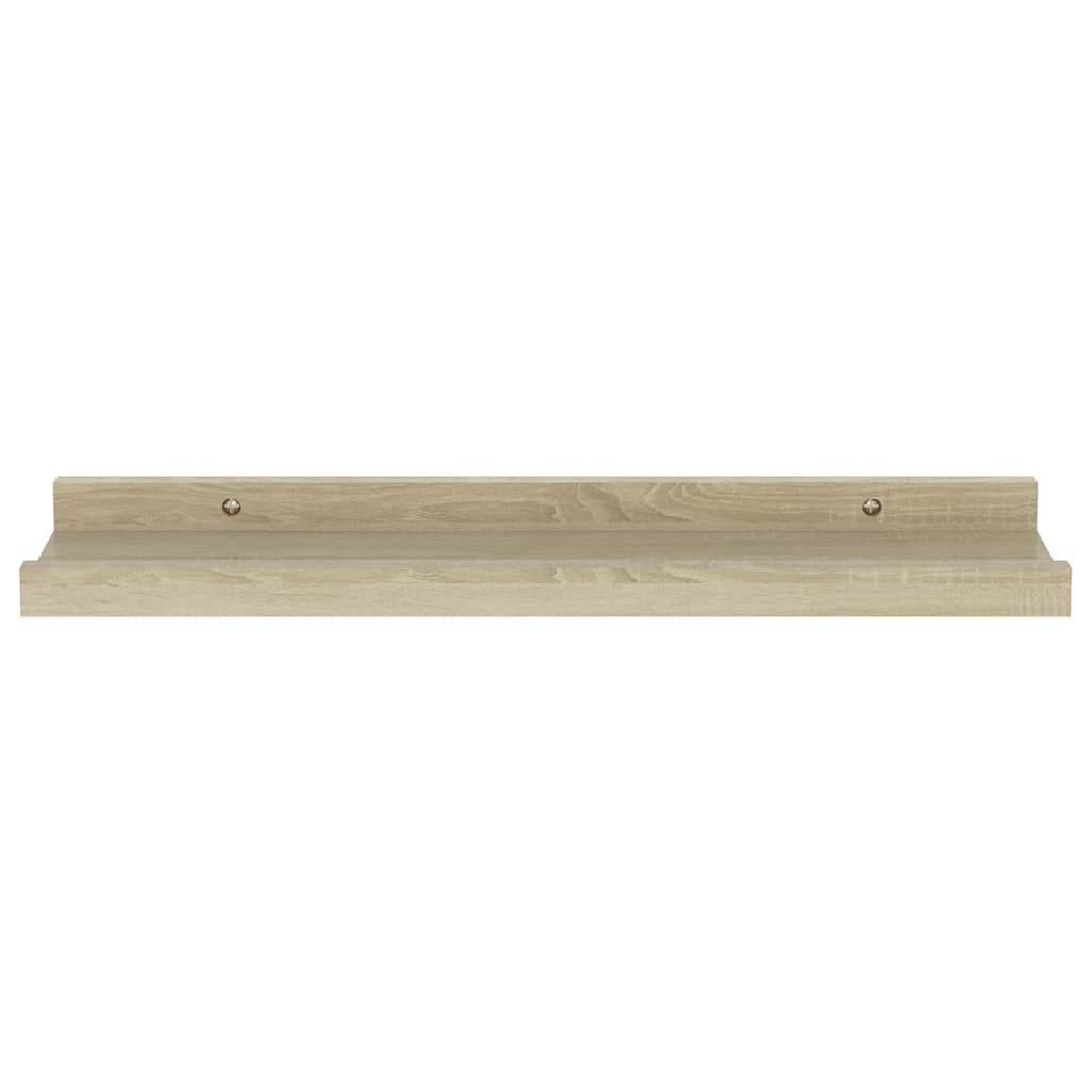 Vegghyller 4 stk sonoma eik 40x9x3 cm