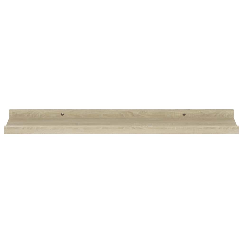 Vegghyller 4 stk sonoma eik 60x9x3 cm