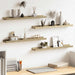 Vegghyller 4 stk sonoma eik 60x9x3 cm