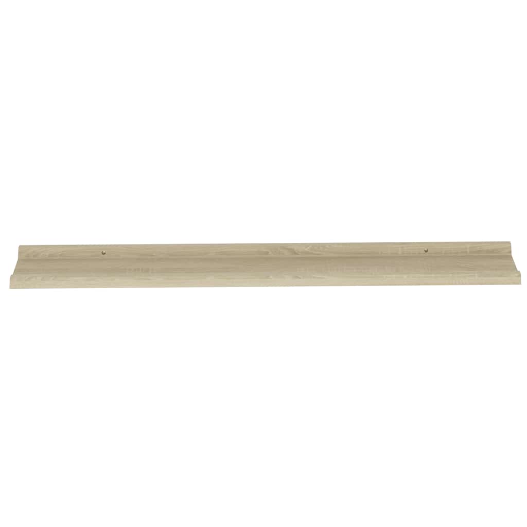 Vegghyller 4 stk sonoma eik 100x9x3 cm
