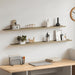 Vegghyller 2 stk hvit og sonoma eik 115x9x3 cm