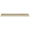 Vegghyller 4 stk hvit og sonoma eik 60x9x3 cm
