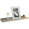 Vegghyller 4 stk betonggrå 40x9x3 cm