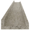 Vegghyller 4 stk betonggrå 100x9x3 cm