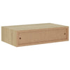 Veggmontert skuffehylle eik 40x23,5x10 cm MDF