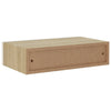 Veggmontert skuffehylle eik og hvit 40x23,5x10 cm MDF