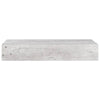 Veggmontert skuffehylle betonggrå 60x23,5x10 cm MDF