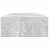 Veggmonterte skuffehyller 2 stk betonggrå 60x23,5x10 cm MDF