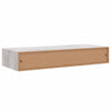 Veggmonterte skuffehyller 2 stk betonggrå 60x23,5x10 cm MDF