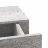 Veggmonterte skuffehyller 2 stk betonggrå 60x23,5x10 cm MDF
