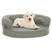 Ergonomisk hundeseng med linutseende 60x42 cm grå