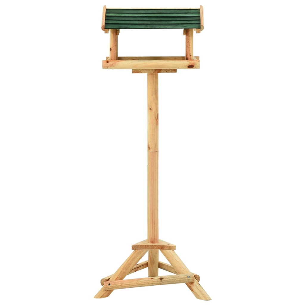 Fuglemater med stativ 37x28x100 heltre gran vidaXL