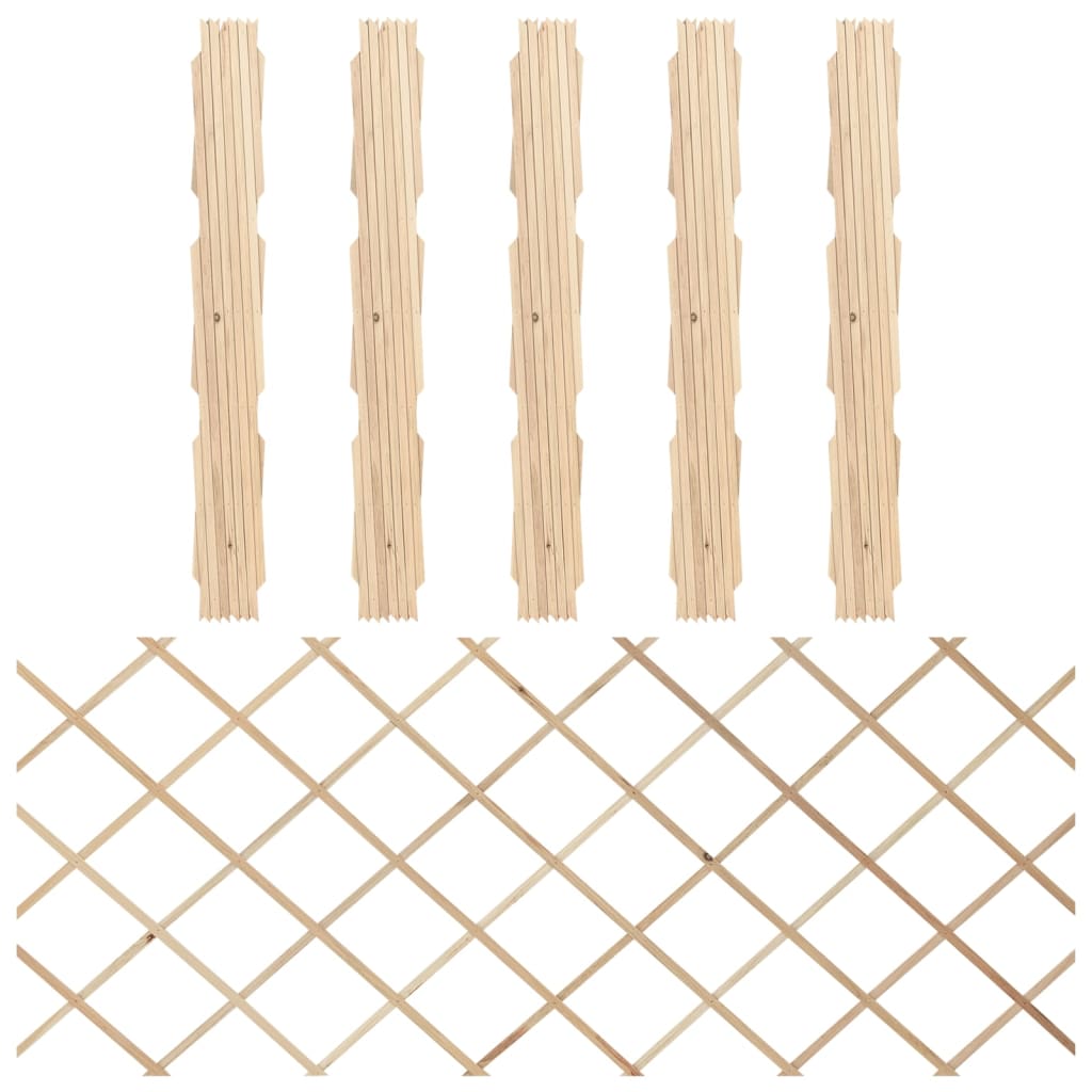 Espaliergjerder 5 stk heltre gran 180x80 cm