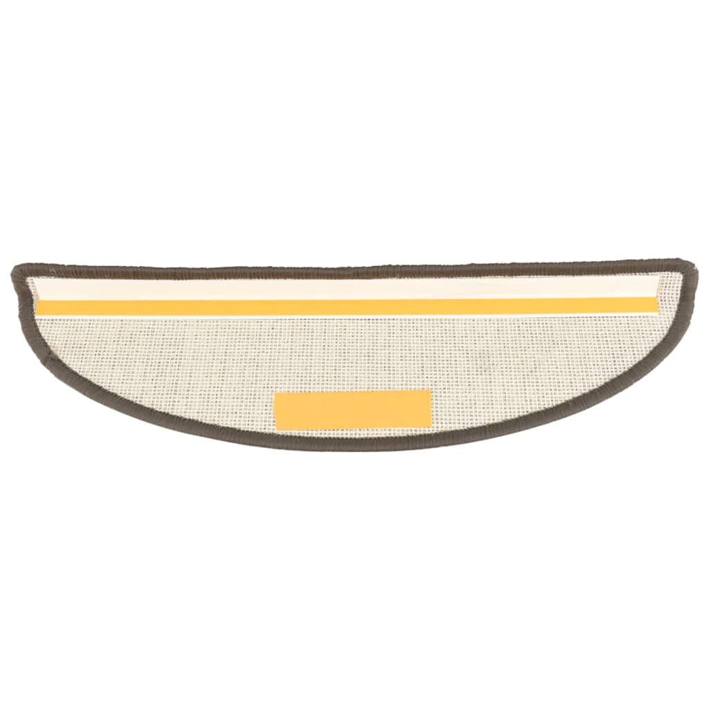 Trappematter 15 stk 56x17x3 cm grå halvrund