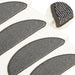 Trappematter 15 stk 56x17x3 cm grå halvrund