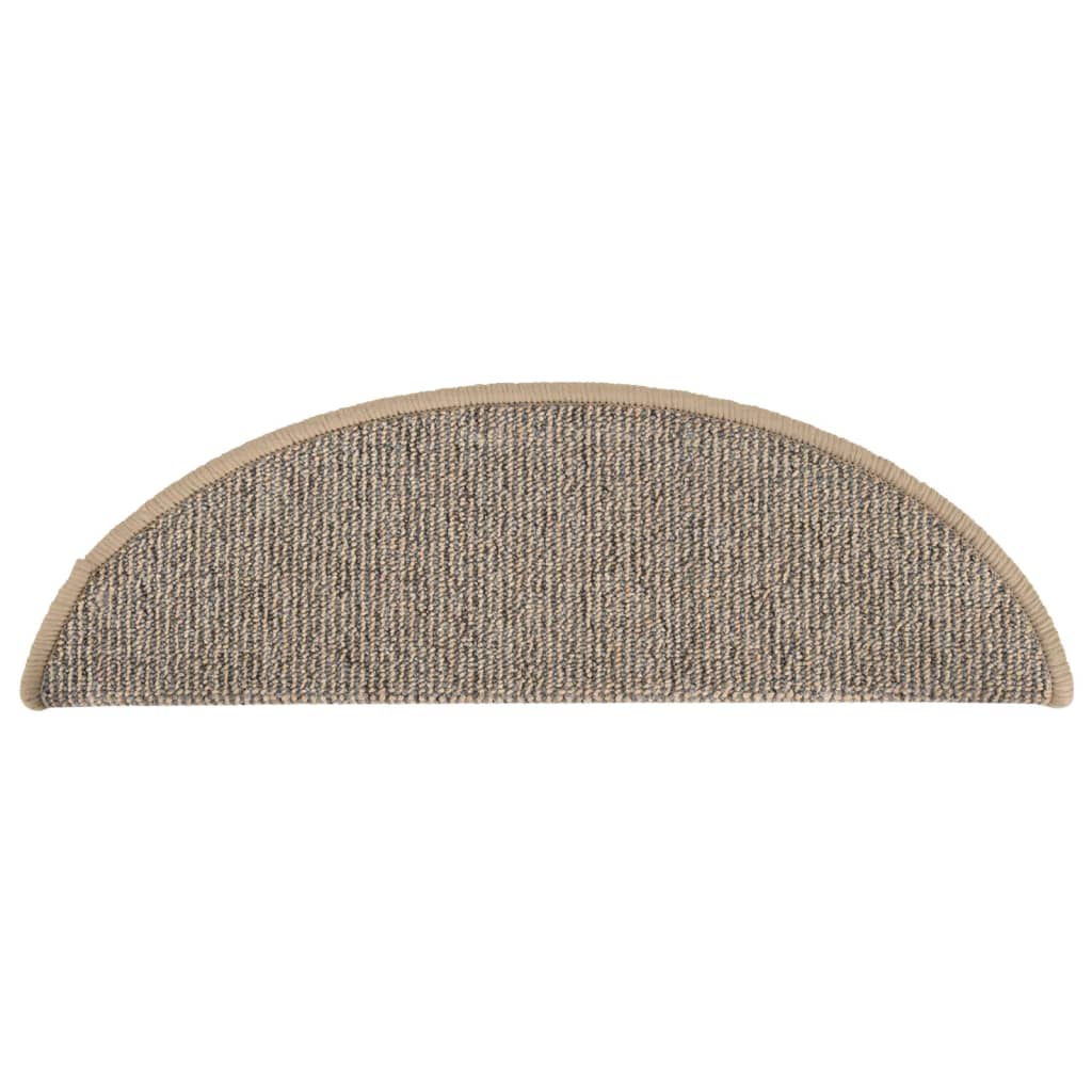 Trappematter 15 stk 56x17x3 cm brune halvrund